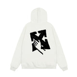 OFF WHITE Hoodie Trendy Street Style Personalized Cotton
