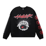 Hellstar Sweatshirt Autumn and Winter Smiley Kirin Arm Print