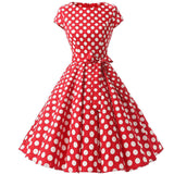 Betty Draper Valentine's Day Dress Vintage Dress round Neck Swing Dress