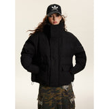 Unisex Coat Stand-up Collar Thick Warm Winter