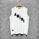 Amiri tank top stereoletter digital printing