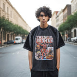Men's Vintage T-Shirt Retro Short Sleeve Men's Loose T-Shirt