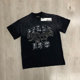 First Row T Shirts WAKE UP AND BE FIERCE APPLIQUE TEE High Quality Leather Embroidery Fashion