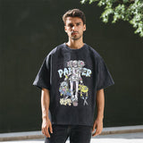 Mens Vintage T Shirt Short Sleeve T-Shirt Men's and Women's