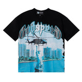 Godspeed T Shirts Helicopter Free Muse Printed Cotton Casual Short Sleeves Men and Women