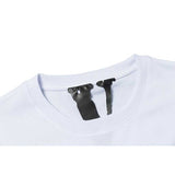Vlone T Shirts Evil Smiley Face Big V Loose Short Sleeve T-shirt