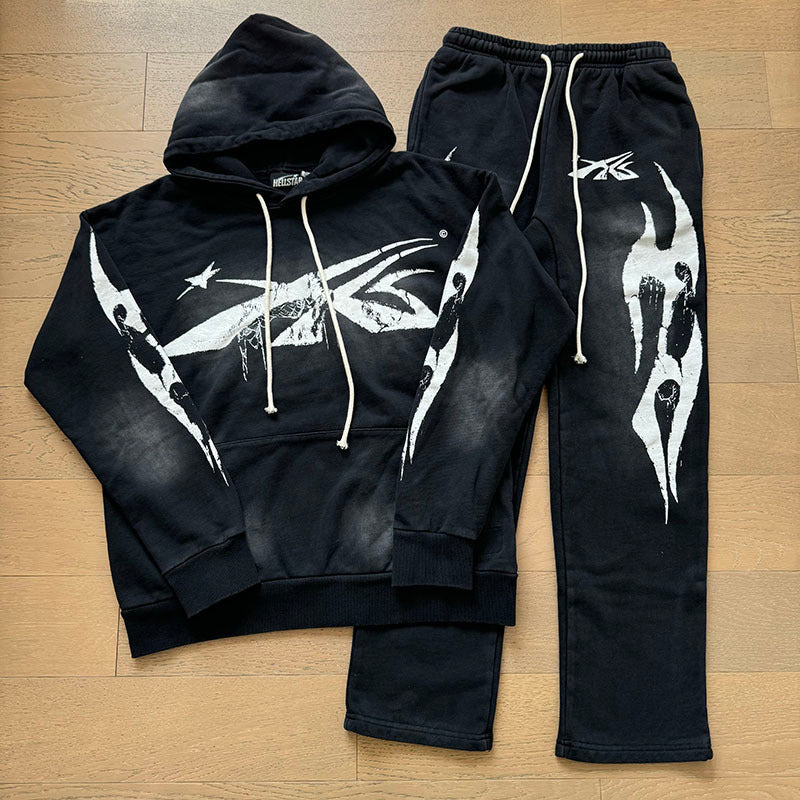 Hellstar Hoodie And Pants Two-Piece Set