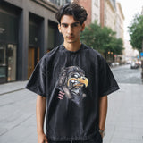 Mens Vintage T Shirt Old Short Sleeve T-Shirt Men