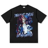 YOUNGTHUG blue label T-shirt