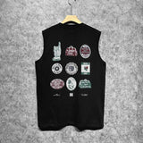 Amiri tank top medal set printing