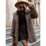 Women Fur Jacket Fashion Plush Coat
