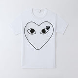 CDG Be Kind T Shirt Cotton Short Sleeve Printed Line Embroidery Love T-shirt