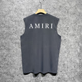 Amiri tank top spider letter printing