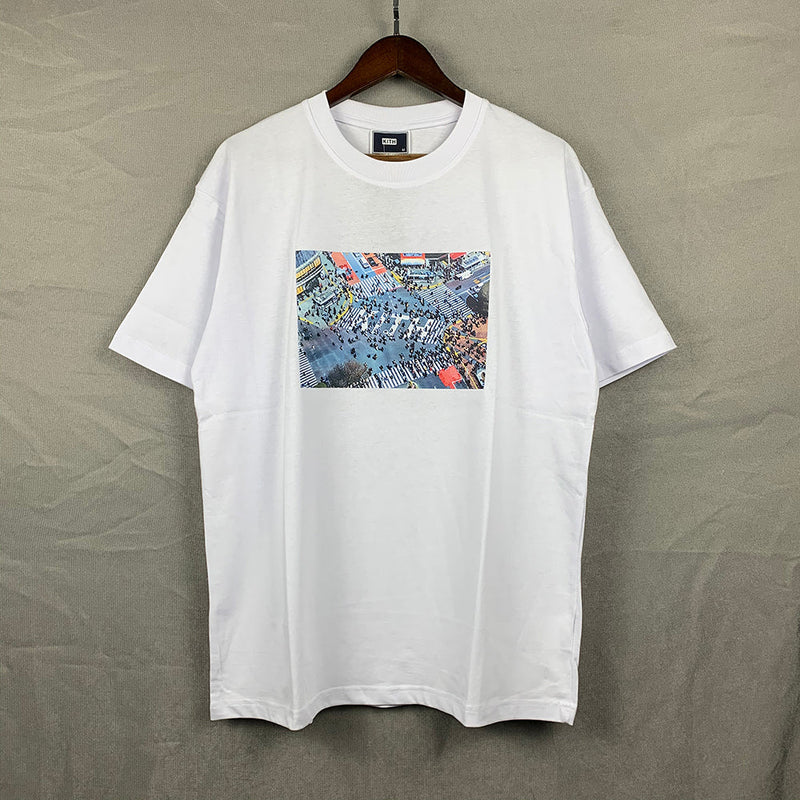 Kith T-Shirt Kith Japan Tokyo Bustling Street Pattern