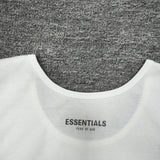 Fog Essentials T Shirts Spring Summer FOG Double Line Letter Crew Neck Vest