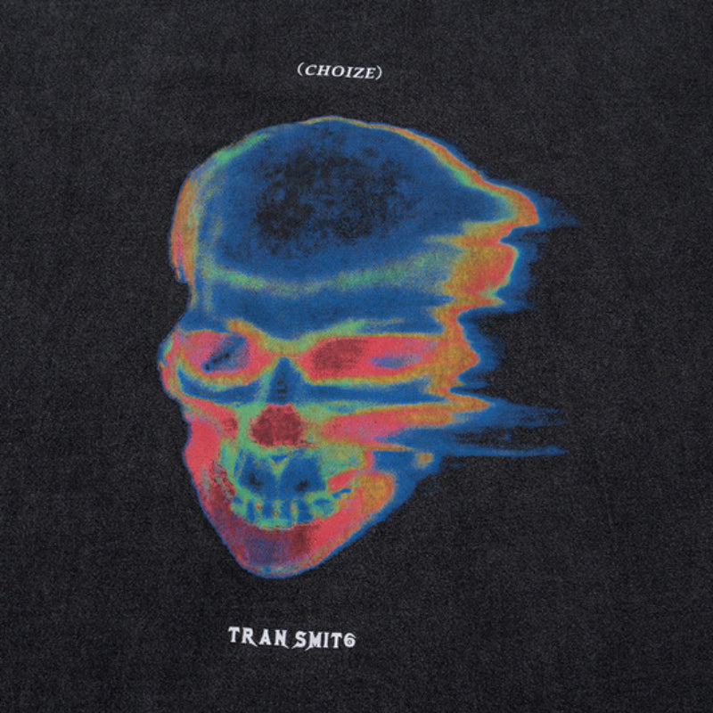 Men T-Shirt Skull Print Short Sleeve Men and Women Loose