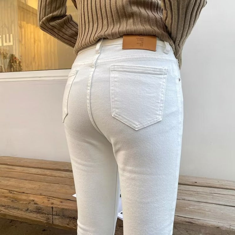 Women Jeans Close-Fitting and Slim-Fitting Casual All-Match Stretch