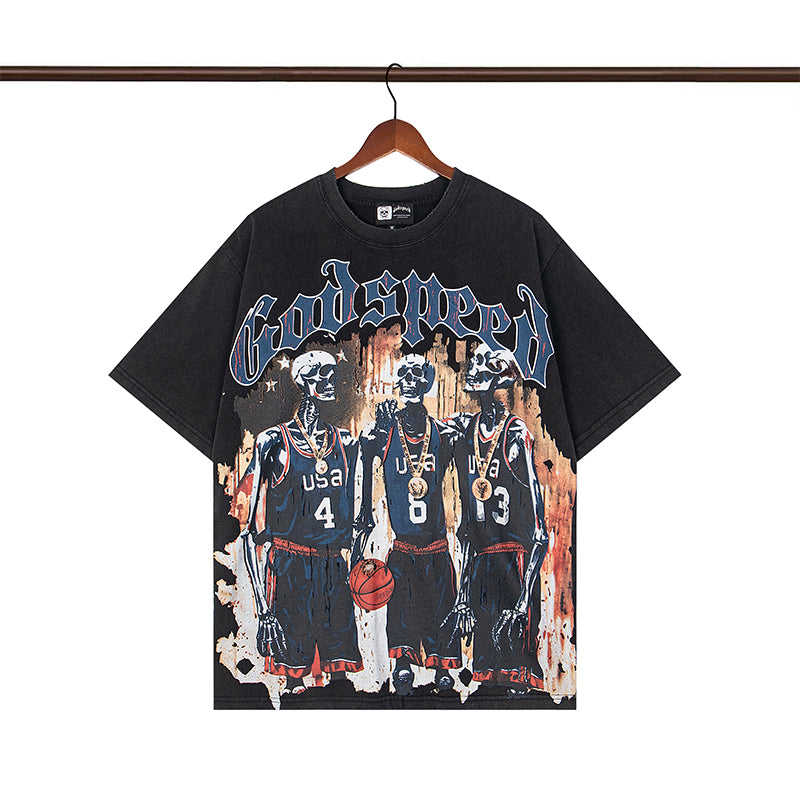 Godspeed T-Shirt Retro Fantasy Pattern