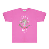 Casablanca T Shirts Fashion Print Street