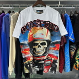 Godspeed t Shirts Skull Astronaut Print Cotton Casual Short Sleeve Men and Women