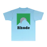 Rhude T Shirts Printed Trendy Pure Cotton