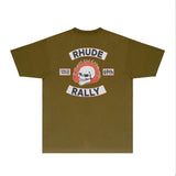 Rhude T Shirts Printed Trendy Pure Cotton