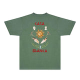 Casablanca T Shirts Fashion Print Street