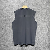 Amiri tank top small spider letter horizontal stripprinting