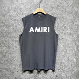 Amiri tank top thick flat simple letterprinting