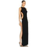 Women Dress Split Bow Sexy Dress