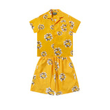 Denim Tears T shirt & Shorts 2 Piece Set Button cardigan woven