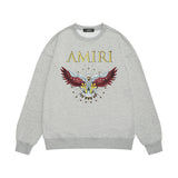 Amiri Sweatshirt Printed Trendy Pure Cotton