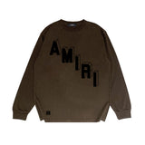 Amiri Long Sleeved Shirt Printed Trendy Pure Cotton