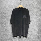Amiri washed t-shirt splash ink large simple label short sleeves