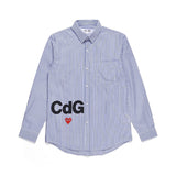 CDG Be Kind T Shirt Unisex Wear Striped Shirt Long Sleeve Shirt