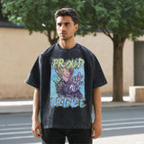 Mens Vintage T-Shirt Printed Short Sleeve T-Shirt