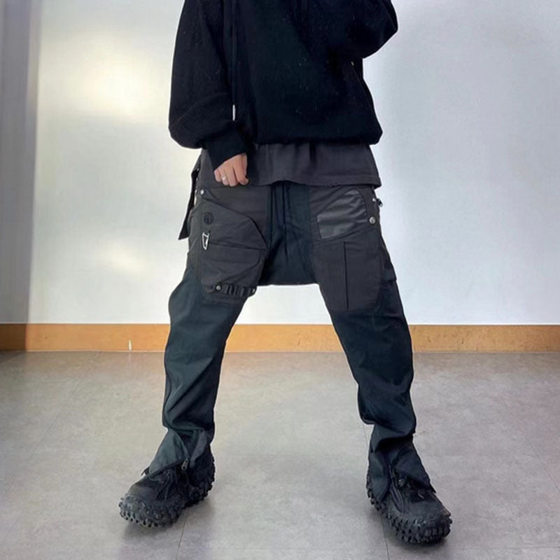 Cargo Pants Stitching Cool Overalls