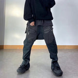 Cargo Pants Stitching Cool Overalls