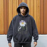 Mens Vintage Hoodie Sweater Loose Hooded