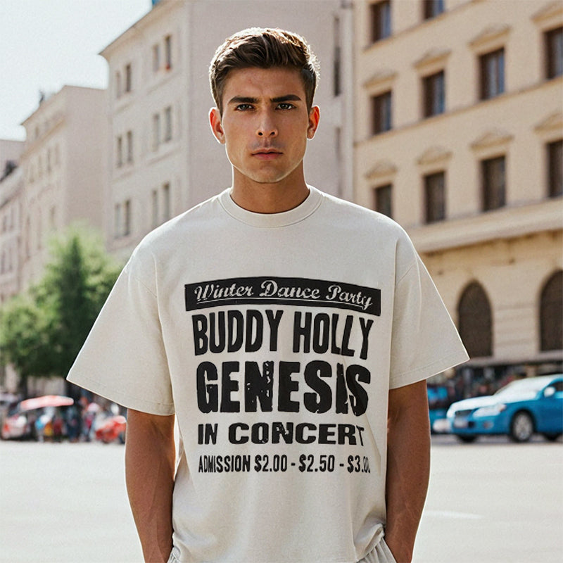Mens Vintage T Shirt Short Sleeve T-Shirt Men's Casual