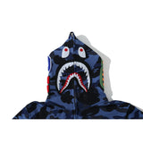 Ape Hoodie Classic Camo Shark Hooded Cardigan Zip Embroidery