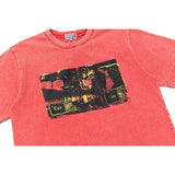 C.e t shirts washed batik oil painting printing round neck short sleeve men and women