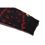 Black Christmas Sweater Vintage Paisley Sweaters Hooded Sweater