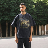 Mens Vintage T Shirt Printed Old Short Sleeve T-Shirt