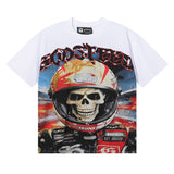 Godspeed t Shirts Skull Astronaut Print Cotton Casual Short Sleeve Men and Women