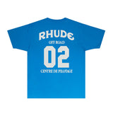 Rhude T Shirts Printed Trendy Pure Cotton