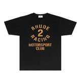 Rhude T Shirts Printed Trendy Pure Cotton