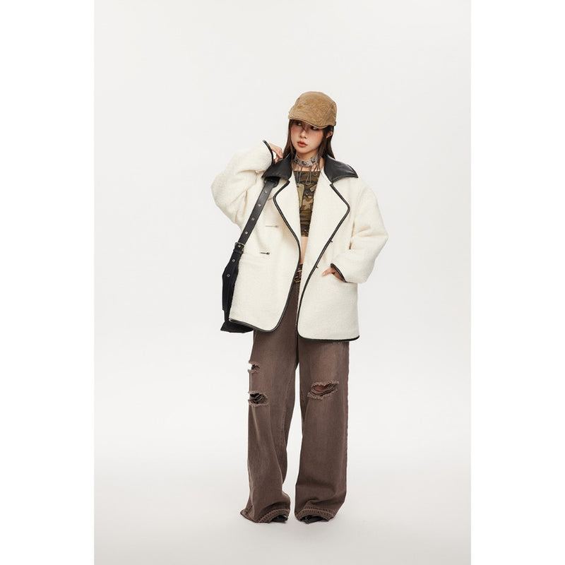 Unisex Coat Lamb Wool Coat