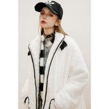 Unisex Coat Loose Lapel Plush Coat