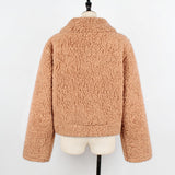 Women Fur Jacket Lamb Plush Coat